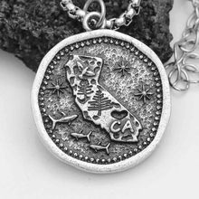 Mens California Necklace Vintage Home Pride State Pendant Off to College Gift Jewelrys 2024 - buy cheap