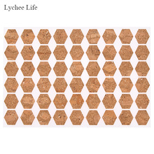 Etiquetas adhesivas de madera hechas a mano Lychee Life, etiquetas decorativas de sellado de embalaje, materiales de costura Diy 2024 - compra barato