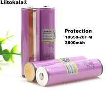 Liitokala Protected New Original 18650 ICR18650-26FM 2600mAh Li-ion 3.7v Battery With PCB For Flashlight batteries 2024 - buy cheap