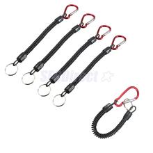 5pcs Retractable Fishing Lanyard Coiled Tether Secure Tackle Tools Red 2024 - buy cheap