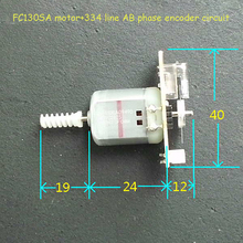 Code Disc Speed Measuring Motor 334 Line AB Phase Encoder Motor DC3-24v 8200-16800RPM Carbon Brush FC130SA Micro Motor 2024 - buy cheap