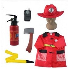 Disfraz de Halloween para niños, disfraz de bombero, Sam, vestido de lujo, para fiesta de halloween, envío gratis 2024 - compra barato