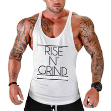 Camiseta deportiva sin mangas de algodón para hombre, chaleco de entrenamiento para musculación, ropa de gimnasio 2024 - compra barato