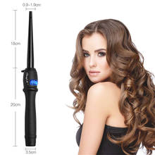 9mm-19mm Pear Flower Single Cone Curler Electric Curly Conical Curling Iron Hair Curls Wand Waver Digital Temperature Control 2024 - buy cheap