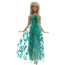 NK-Conjunto de muñecas de princesa para niñas, vestido Similar a la película Elsa, vestido de boda de cuento de hadas, traje de fiesta para muñeca Barbie, el mejor regalo 2024 - compra barato