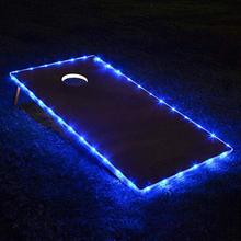 Luzes noturnas para ambientes externos, faixa de luzes led à prova d'água com as últimas 72 horas para portões traseiras e quintal
