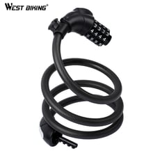 WEST BIKING Bike Lock Password Bicycle Anti Theft Cable Lock Steel Security MTB Road Bike Motorcycle Locks Cycling Acessories 2024 - buy cheap