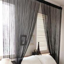 Door Windows Panel Curtainf for Living Room 200cm x 100cm Divider Yarn String Curtain Strip Tassel Drape Decor Hot 2024 - buy cheap