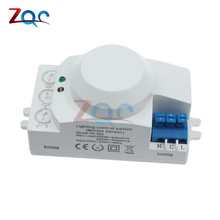 Etouch embutido 5.8ghz 360 graus de ajuste de tempo sensor de micro-ondas sensor de corpo sensor de movimento hf interruptor de luz 2024 - compre barato