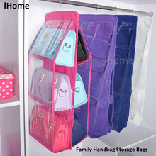 NEW 6 pockets Women Storage Bags Hanging Storage Family Organizer Fashion Ladies Bags Organizer Handbag Dustproof hanging 2024 - buy cheap