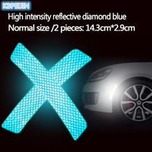 Pegatinas reflectantes para parachoques de coche, 2 piezas, para BMW e46, e90, e39, f30, f10, e36, e60, x5, e53, f20, e34 2024 - compra barato