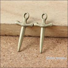 Abalorio colgante de Cruz de estilo europeo, colgante de bronce antiguo, 300 Uds., accesorios de joyería, A020 2024 - compra barato