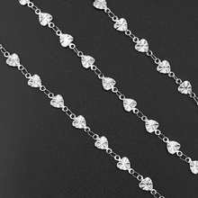 5.5*10mm Stainless Steel Link Chains Findings Metal NO Fade Heart Charms 10M DIY Jewelry Bracelet Bags Necklace Making Wholesale 2024 - buy cheap