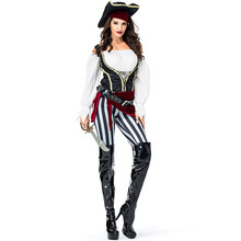 Новый сексуальный женский пиратский костюм, высококачественный маскарадный костюм для карнавала, Хэллоуина, костюмы для косплея для взрослых 2024 - купить недорого