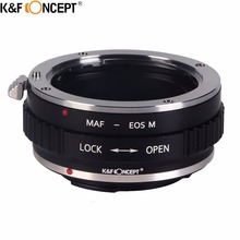 K & f concept-adaptador de lente af-eos, anel adaptador para sony minolta/alpha af, lente de montagem para canon eos m lâmina de montagem, corpo da câmera dslr 2024 - compre barato