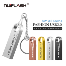 nuiflash flash USB pen drive 8gb 16gb 32gb 64gb 128gb usb flash drive silver Metal memoria usb stick pendrive memory stick 2022 - buy cheap