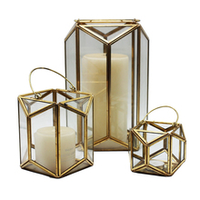 Candelabro de cristal Vintage geométrico para decoración del hogar, centro de mesa de boda, velas, soporte de luz de té 2024 - compra barato