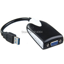1 шт./лот USB3.0 к VGA (Win7/Win8) USB 3.0 для VGA Графический Конвертер Кабель-Адаптер 1920x1080 HD Win7/8 Бесплатная Доставка 2024 - купить недорого