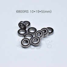 6800RS 10*19*5(mm) 10pieces free shipping bearing  ABEC-5 6800 6800RS chrome steel rubber sealed bearing Thin wall bearing 61800 2024 - buy cheap