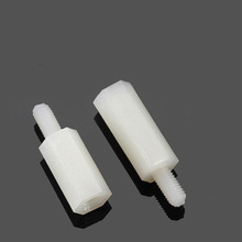 20pcs M2.5 nylon Single head hexagonal column Plastic support Post Insulated PC columns Hex length 5-30mm Outer tooth L 6mm 2024 - buy cheap