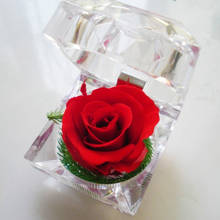 Кольцо вечная роза в коробке, креативный подарок на день Святого Валентина, качественный подарок, романтическая вечная жизнь, цветок, подарок на день матери, BF 2024 - купить недорого