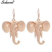Sehuoran Aretes Elephant Pendients Drop Earrings For Woman Oorbellen Statement Earrings Fashion Jewelry Boho Luxury Earrings 2024 - buy cheap