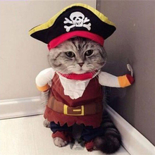 New Brand Funny Pet Clothes Cosplay Pirate Dog Cat Halloween Party Cute Costume Clothing Comfort For Small Medium Dog #254925 2024 - buy cheap