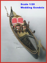 NIDALE-modelo clásico de yate de Venecia a escala 1/20, kit de góndola de boda, modelo de madera, barco de Citas 2024 - compra barato