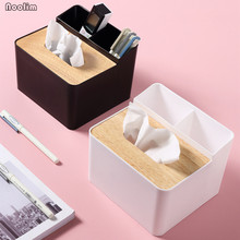 Simple Detachable Desktop Tissue Box Remote Control Spoon Chopsticks Storage Box Makeup Brushes Holder Office Table Organizer 2024 - buy cheap