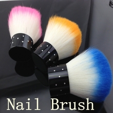 1PC Brush Dust Nail Acrylic Kolinsky UV Unhas De Gel Soft Pincel De Unha 60g pink&blue&orange 2024 - buy cheap