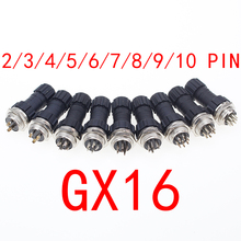 1set GX16 2/3/4/5/6/7/8/9/10 Pin aviation connector M16 waterproof male&female plug and socket IP65 2024 - buy cheap