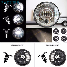 FADUIES 7inch Motorcycle  Adaptive Hi/Lo Beam H4 Led Headlight For Motorcycle Electra Glide For BMW R NineT R9T 2024 - buy cheap