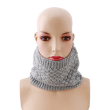 Bufanda gruesa elástica con anillo tejido para hombre y mujer, calentador de cuello de punto, Unisex, invierno, 2019 2024 - compra barato