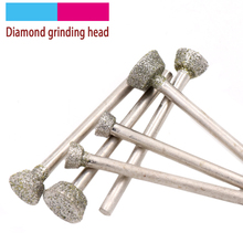 4pcs 5-10mm Diamond Grinding Head Grind Inverted Trapezoid Burrs Metal Stone Jade Engraving Carving Peeled Tools E Needle DaoTC 2024 - buy cheap