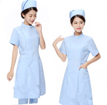 Летняя 3 цветная форма медсестры, медицинская униформа для медсестер, Женская медицинская форма, Дамская элегантная белая лабораторная куртка 2024 - купить недорого