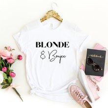 Skuggnas New Arrival Brunette and boujee T-shirt Blonde and boujee shirt Brunette Bestie Sister Shirts Bad and Boujee Tees 2024 - buy cheap