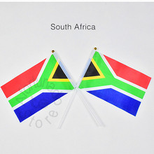 Южная Африка, 14*21 см, 10 шт., флаг, баннер для проведения встреч, паравечерние, ручной развевающийся национальный флаг, Южная Африка 2024 - купить недорого