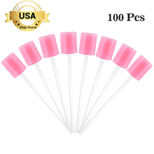 100pcs/lot Disposable Oral Care Sponge Swab Tooth Cleaning Mouth Swabs Foam Sponge Toothpick Dental Swabs for Oral Medical Use 2024 - buy cheap