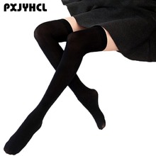Women Over High Knee Stocking Soild Japanese Student Sexy Long Leg Socks Girl Thigh Lingerie Party Black Opaque Stockings 2024 - buy cheap