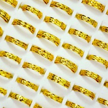 50 Pcs Mixed Style Vintage Golden Colors Alloy Women's Ring feminine Jewelry Wholesale Rings Bulks Free Shipping LR4070 2024 - buy cheap