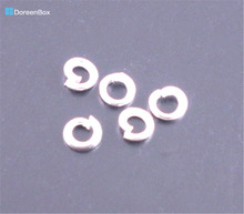 Doreen Box Lovely 4000PCs Silver color Open Jump Ring 3mm Dia. (B01709) 2024 - buy cheap