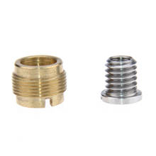 Brass Microfono Adapter 3/8 Female to 5/8 Male + 1/4 to 3/8 Tripod Screw Stainless Steel Thread Screw Adapter 2024 - buy cheap