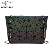 Badenroo Trendy Geometric Laser Brand Women bag Luminous Shoulder Messenger bags Colorful Sequin Female Crossbody Bags Handbags 2024 - buy cheap