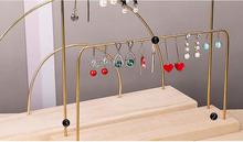 Creative solid wood iron earring rack jewelry display rack hanging ear nails Earring Pendant rack brass jewelry rack 2024 - buy cheap