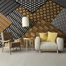 Papel de parede decorativo 3d, estilo minimalista, bloco abstrato de parede de fundo geométrico 2024 - compre barato