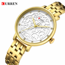 CURREN New Gold Women Watch Business Quartz Watch Ladies Top Brand Luxury Female Wrist Watch Girl Clock Relogio Feminin 2024 - buy cheap