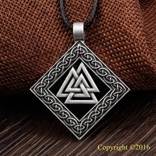 LANGHONG-collar de ARK para mujer, amuleto Vikingo, colgante nórdico, colgante en forma de Talismán 2024 - compra barato