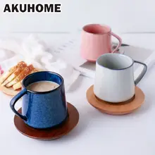 Европейский стиль, 5 цветов, ретро печь, глянцевая кофейная чашка, креативная пара, чашка для молока, чашка для цветов, Akuhome 2024 - купить недорого