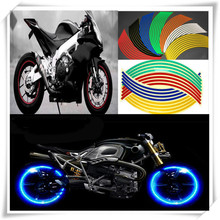 Universal Reflective Motorcycle Tire Rim Stripe Wheel Stickers Sticker For SUZUKI HAYABUSA GSXR 1300 SV 1000 S TL1000 R S 2024 - buy cheap
