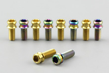 2pcs M6 Titanium Alloy Allen Screw Ti Hex Socket Cap Bolt Inner Hexagon Screws Gold Multicolor 2 Colors High Quality 2024 - buy cheap